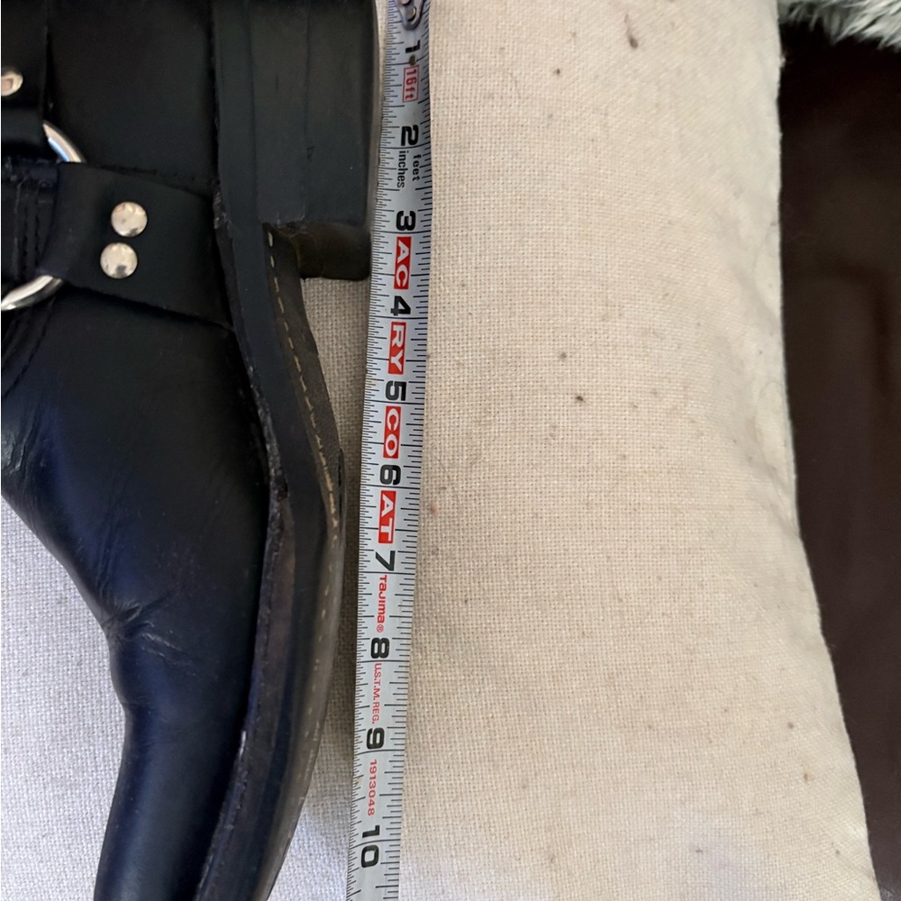 Frye Black Leather Harness Riding Boots - Picture 9 of 11